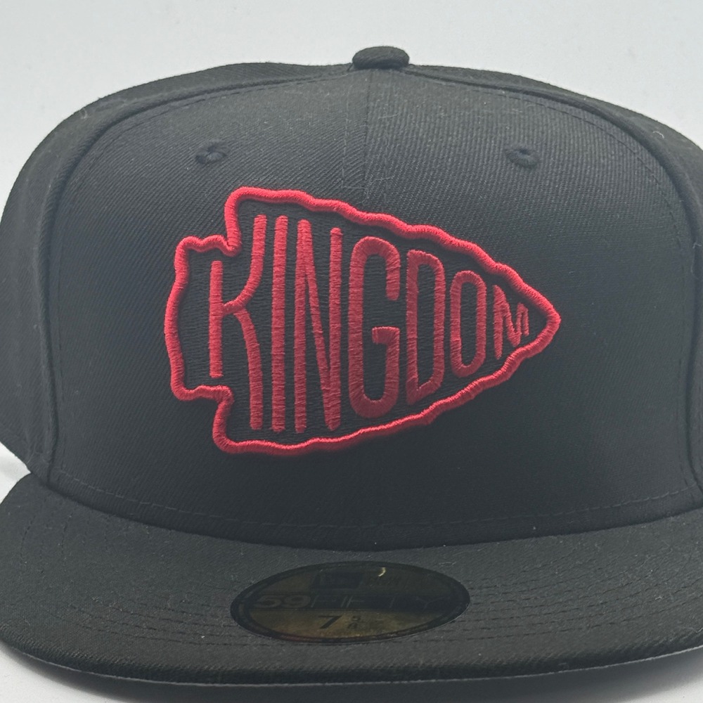 New Era 59FIFTY Kansas City Chiefs Kingdom Hat Black Red Fitted 7 5/8 70580510